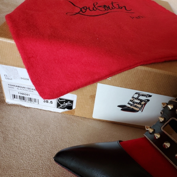 HP🥳🥳Christian louboutin Tchicaboum 120 Kid - Picture 8 of 10